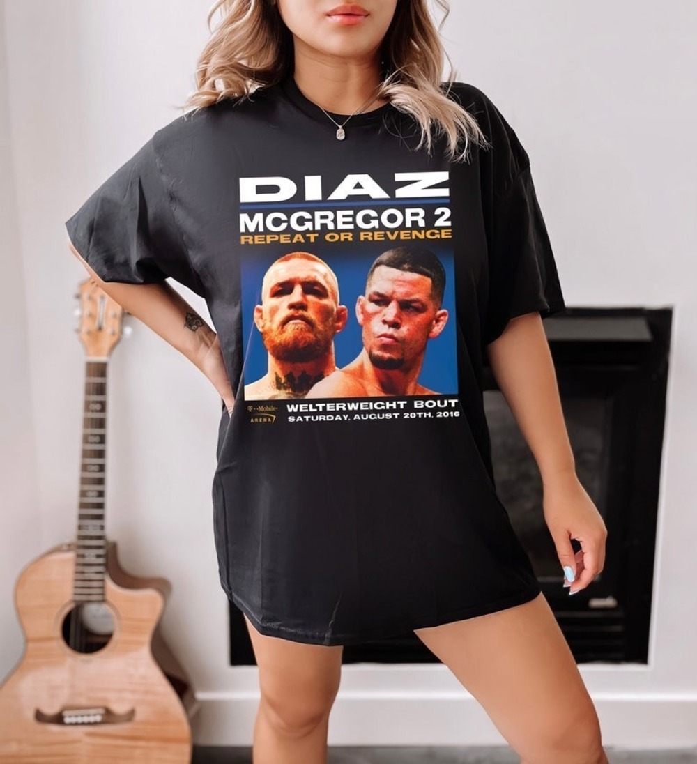 Diaz Vs. McGregor MMA Poster Shirt Conor Mcgregor Shirt